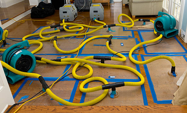 Professional Water Extraction technician working in Wrightstown, WI